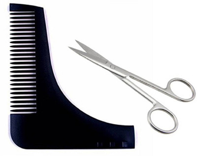 

Fully Imported Quality Beard Comb & Scissors For Men (Set of 2) Scissors(Set of 1, White, Black)