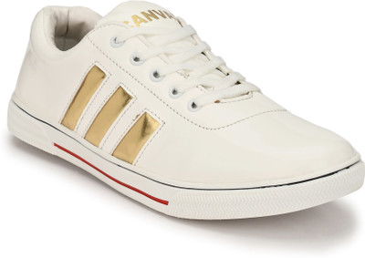 

Knoos PARTY Sneakers For Men(White, Gold