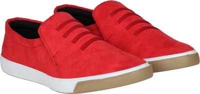 

Kraasa Comfort with Trendy Look Slip On Sneakers For Men(Red