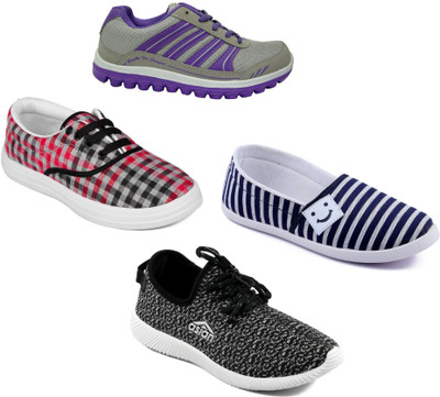 

Asian Women Casual & Running Shoes Combo Pack of 4 Walking Shoes For Women(Multicolor