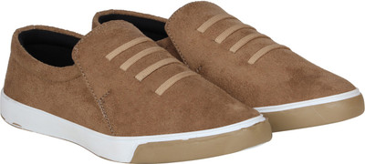 

Kraasa Comfort with Trendy Look Slip On Sneakers For Men(Beige