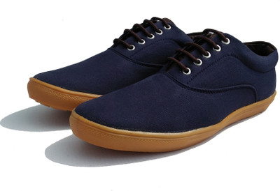 Drabbet Canvas Shoes For Men(Navy, Prussian blue