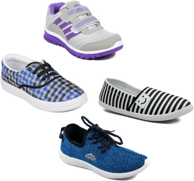 

Asian Women Casual & Running Shoes Combo Pack of 4 Walking Shoes For Women(Multicolor