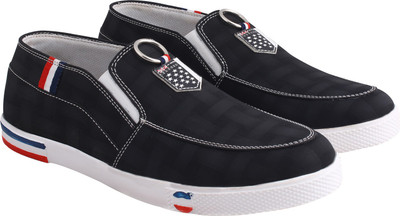 

RockSoft English Slip On Sneakers For Men(Black