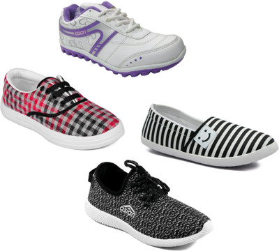 

Asian Women Casual & Running Shoes Combo Pack of 4 Walking Shoes For Women(Multicolor