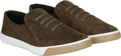 

Kraasa Comfort with Trendy Look Slip On Sneakers For Men(Khaki