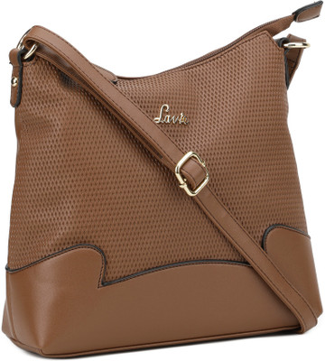 

Lavie Women Casual Brown PU Sling Bag