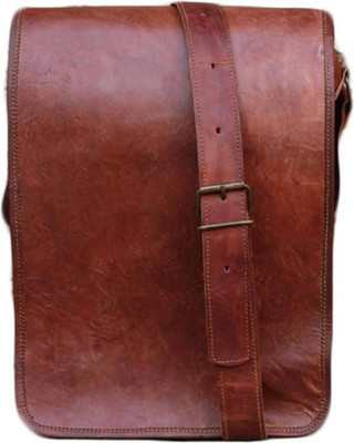 

PINO Men Casual Brown Genuine Leather Sling Bag