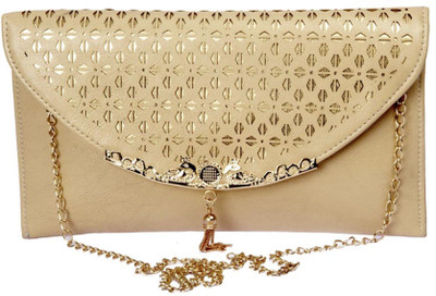 

Aliado Women Evening/Party Beige Leatherette Sling Bag