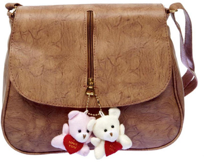 

Aliado Women Casual Brown Leatherette Sling Bag