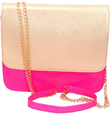 

Anemone Women Evening/Party Pink PU Sling Bag