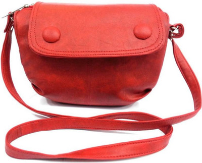 

onland Girls Casual Red PU Sling Bag
