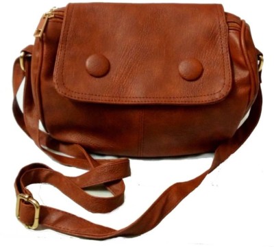 

onland Girls Casual Maroon PU Sling Bag