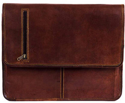 

PINO Boys & Girls Casual Brown Genuine Leather Sling Bag