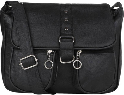 

onland Girls Casual Black PU Sling Bag