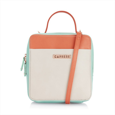 

Caprese Women Blue PU Sling Bag