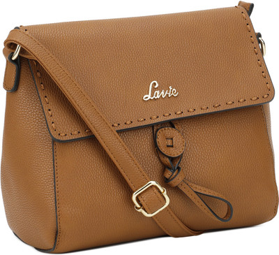 

Lavie Girls Casual Brown PU Sling Bag