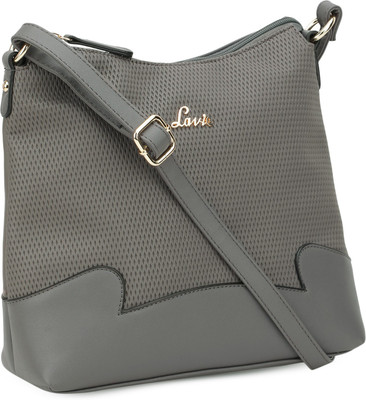 

Lavie Women Casual Grey PU Sling Bag