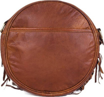 

PINO Women Casual Brown Genuine Leather Sling Bag