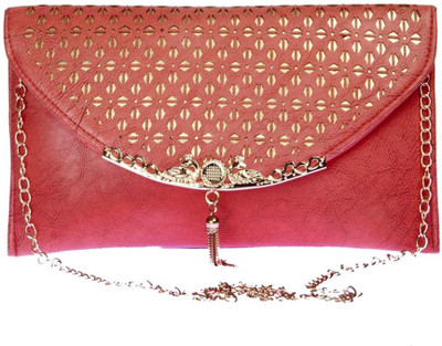 

Aliado Women Evening/Party Red Leatherette Sling Bag