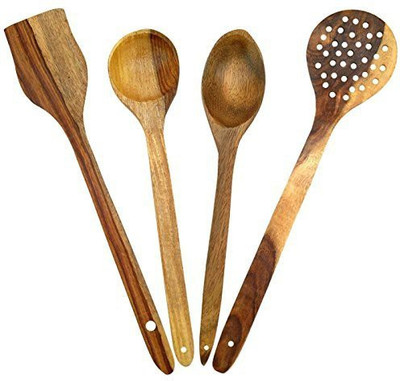 

craftspoint Wooden Wooden Spoon Set(Pack of 4)