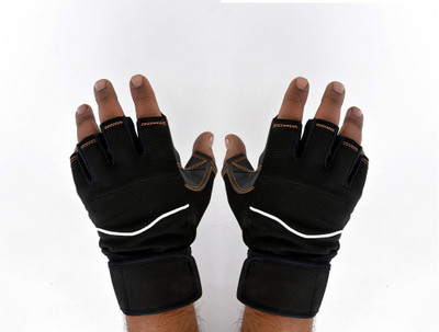 

HEALTH FIT INDIA Pair of Premium Gym Gloves for Men and Women with Wrist Support Quality(Model : KONEX) Gym & Fitness Gloves (, White, Black, Black;white