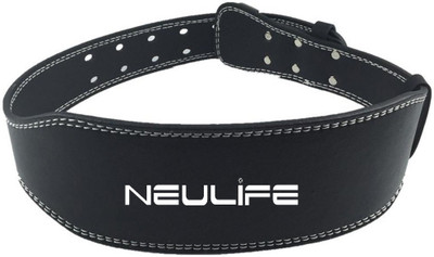 

Neulife Weight Lifting Belt Pu Leather Fitness Equipment for Weightlifting Waist Support Gym Belt ( Large ) Back & Abdomen Support(Black