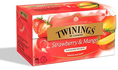 

Twinings Infusion Strawberry, Mango Tea Bags(25 Bags, Box)