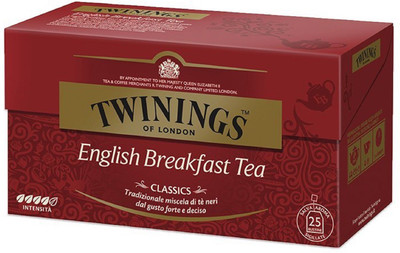 

Twinings English Breakfast Unflavoured Black Tea Bags(25 Bags, Box)