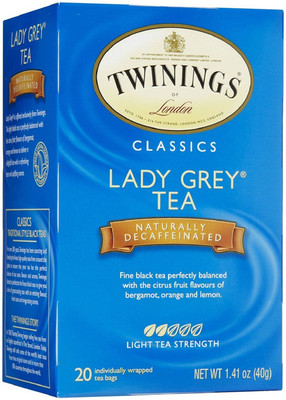 

Twinings Lady Grey Unflavoured Black Tea Bags(20 Bags, Box)