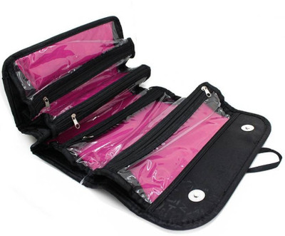 

Cierie Roll n Go cosmetic bag Travel Toiletry Kit(Black)