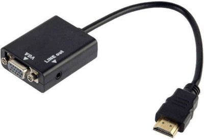 

Blendia TV-out Cable HDMI To VGA HD Conversion Cable(Black, For Computer, 1.5 m)