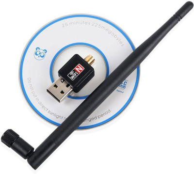 Trost Wifi Antenna Dongle Connector 802.11n Wi Fi 2.4GHz Wireless LAN Network Card External All PC Desktop And Laptop USB Adapter (Black) Router(Multicolor) available at flipkart for Rs.339