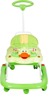 

RIMJHIM TOYS Musical 3-in-1 Walker With Parent Rod(Green)