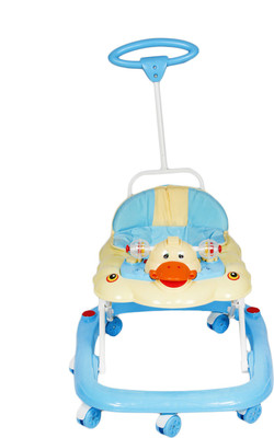 

RIMJHIM TOYS Musical 3-in-1 Walker With Parent Rod(Blue)