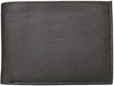 

munai's creation Men Black Genuine Leather Wallet(7 Card Slots), Black-001