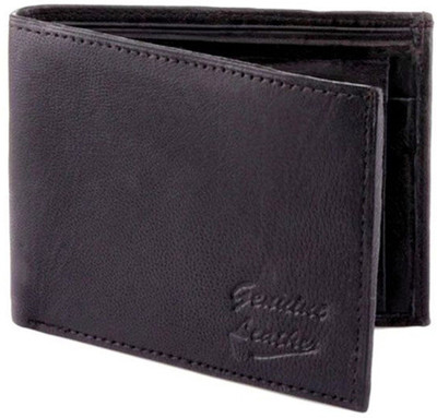 

OODI Men Brown Genuine Leather Wallet(10 Card Slots)