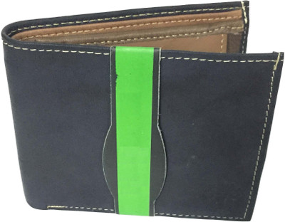 

joshiwallets Men Black Artificial Leather Wallet(6 Card Slots)