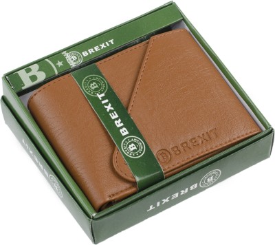 BREXIT Men Tan Artificial Leather Wallet(6 Card Slots)