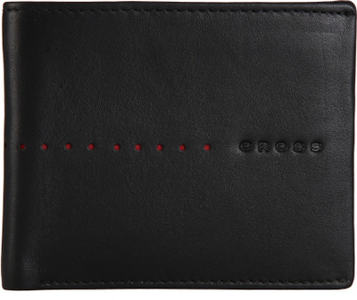 

Cross Men Casual, Formal Black Genuine Leather Wallet(8 Card Slots), Black/red