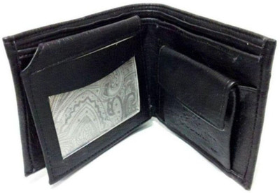 

OODI Men Black Genuine Leather Wallet(10 Card Slots)