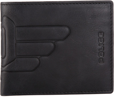 

Police Men Casual Black Genuine Leather Wallet(4 Card Slots)
