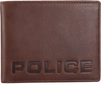 

Police Men Casual Brown Genuine Leather Wallet(11 Card Slots)