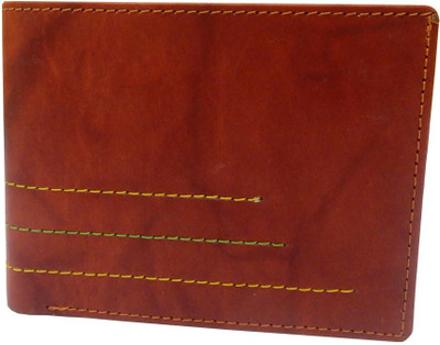 

eRunners Men Brown Genuine Leather Wallet(7 Card Slots), Jacket brown