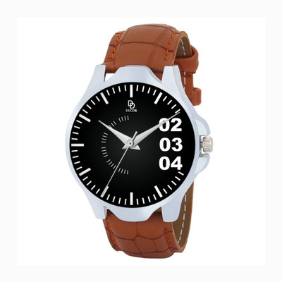 

DECOR BRWN-STRP-1-D57 Modish Watch - For Men
