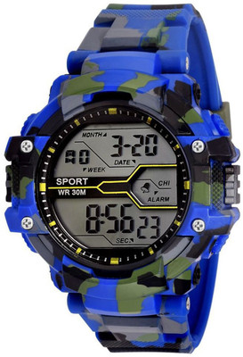 

secondsnhour Military-blue digital Watch - For Men
