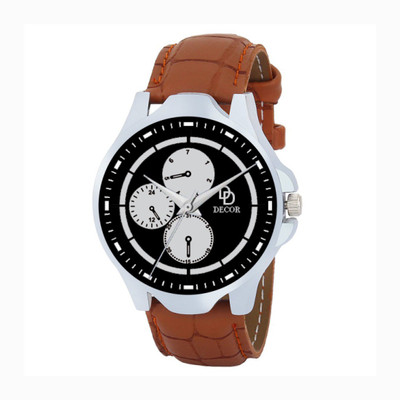 

DECOR BRWN-STRP-1-D68 Modish Watch - For Men