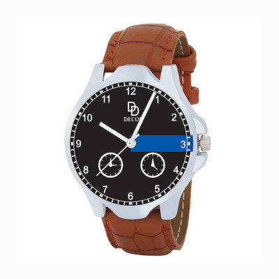 

DECOR BRWN-STRP-1-D13 Modish Watch - For Men