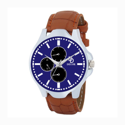 DECOR BRWN-STRP-1-D70 Modish Watch - For Men
