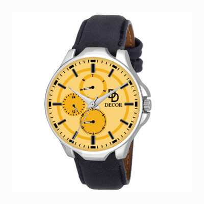 

DECOR BLK-STRP-1-D64 Modish Watch - For Men